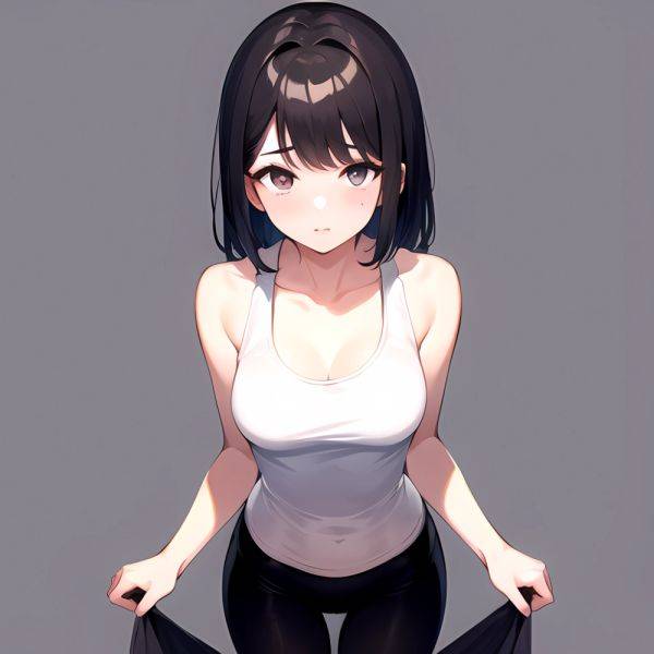 1girl Solo Tank Top Leggings Standing Fully Clothed Pov Simple Background, 3224207858 - AIHentai - aihentai.co on pornintellect.com