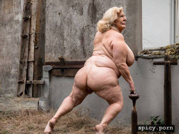 Hourglass figure, only old woman, completly nude, tall leg, huge ass - spicy.porn on pornintellect.com