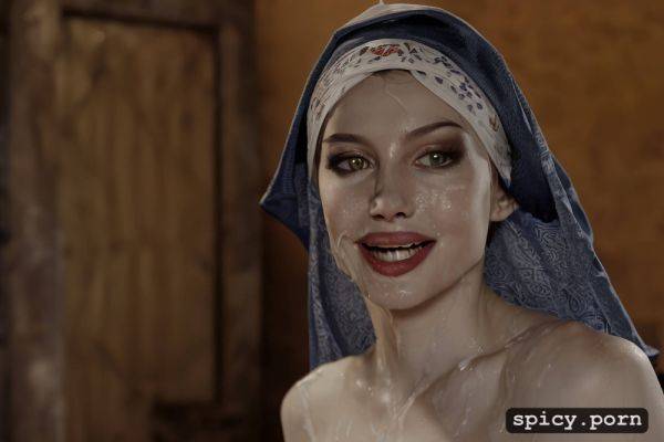 Bukkake, wet hair, freckles on face, wet body, 18 years old - spicy.porn on pornintellect.com