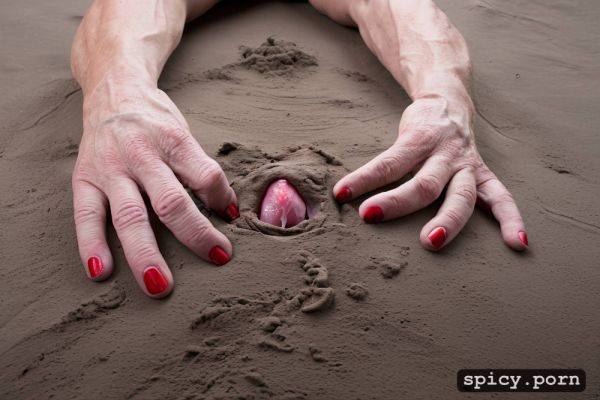 Gods hands mold the clay the fingers of the almighty give form to the humans he makes carefully shaping the reproductive organs - spicy.porn on pornintellect.com