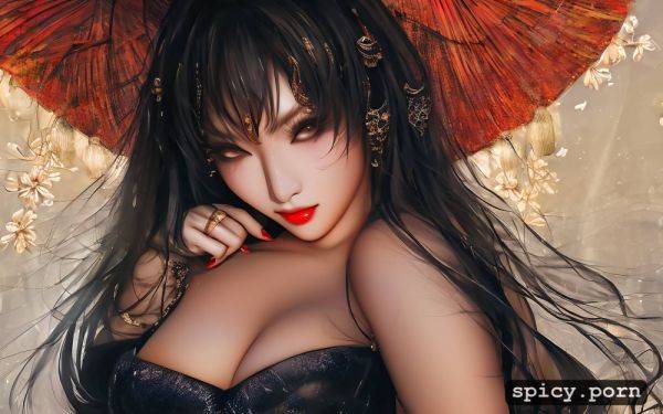 Japanese woman, black low cut halter top, woman tit smothering man - spicy.porn - Japan on pornintellect.com