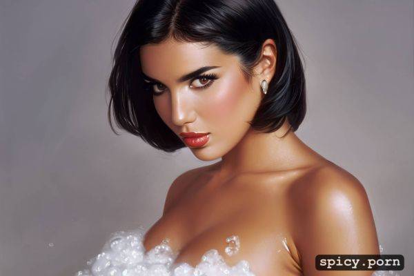 Dua lipa, fake tits, bubble bath, perfect body, pastel colors - spicy.porn on pornintellect.com