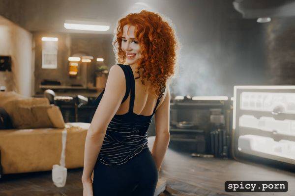 B cup breasts, pee, sex, cute face, leather stripes, natural orange hair - spicy.porn on pornintellect.com