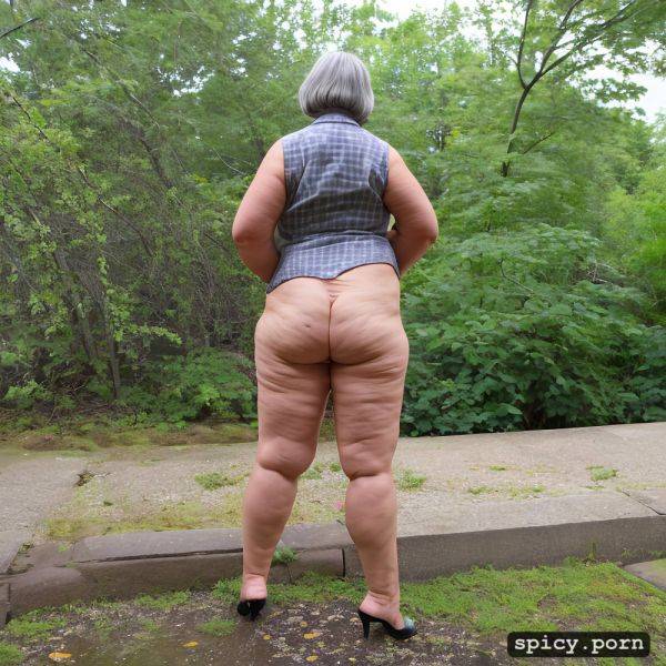 Short hair, bare butt, grey hair, chubby, full figure, wide hips sad face - spicy.porn on pornintellect.com