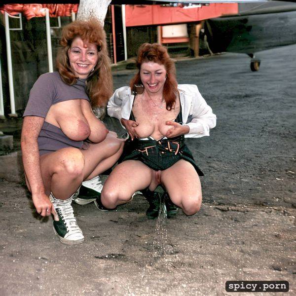 Freckles, squatting to piss young redheaded women, in public - spicy.porn on pornintellect.com