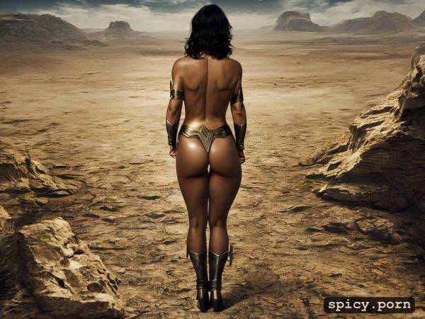 Oiled skin, view from behind, chop black hair, realistic skin - spicy.porn on pornintellect.com