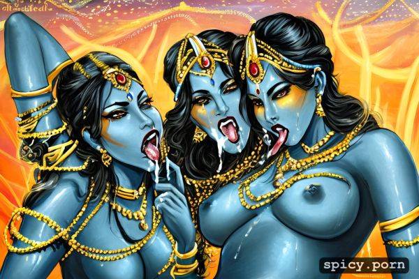 Cum in tongue, blowjob, indian godess kali and durga - spicy.porn - India on pornintellect.com