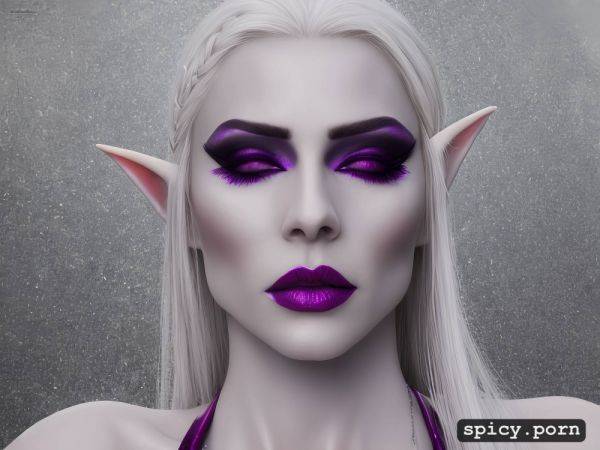 White eyebrows, 23 yo, long straight white hair, perfect slim albino female elf - spicy.porn on pornintellect.com