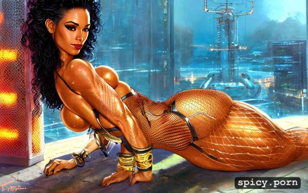 Realistic, oiled, 8k, ultra detailed, highres, 20 yo, masterpiece - spicy.porn on pornintellect.com
