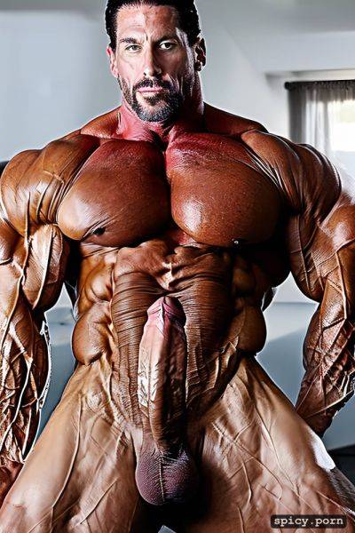 A 30 foot tall hyper muscle bodybuilder man with a huge penis - spicy.porn on pornintellect.com