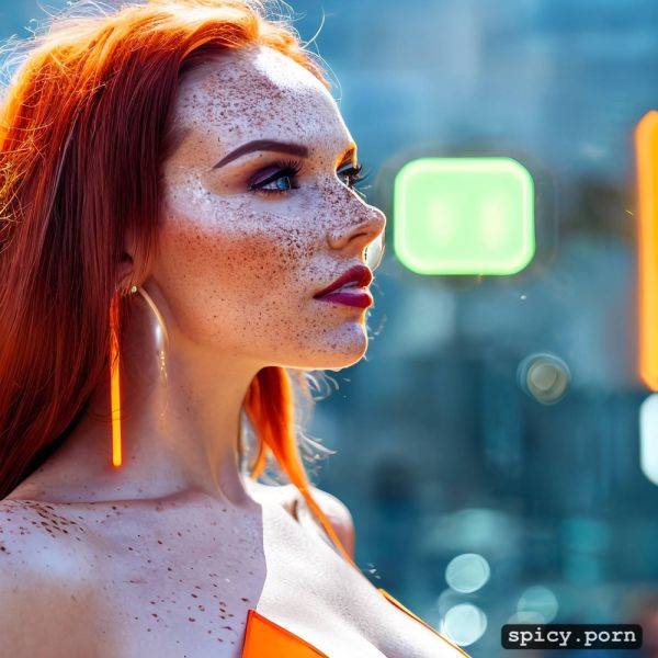 An extremely beautiful redhead scandinavian female humanoid with freckled cheeks - spicy.porn on pornintellect.com