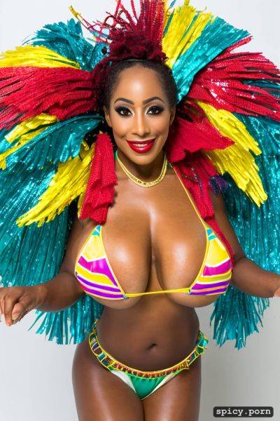 Color portrait, huge natural boobs, 29 yo beautiful performing brazilian carnival dancer - spicy.porn - Brazil on pornintellect.com