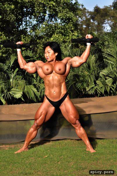 Unmatched strength, thai granny midget bodybuilder, long hair - spicy.porn - Thailand on pornintellect.com