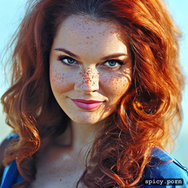 Natural red hair, highres, 8k, looks like julia stiles, dramatic - spicy.porn on pornintellect.com