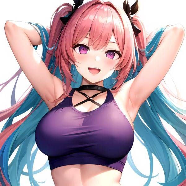 1girl D Absurdres Armpits Arms Behind Head Azur Lane Blush Breasts Bremerton Azur Lane Crop Top Highres Large Breasts Looking, 1960559321 - AIHentai - aihentai.co on pornintellect.com