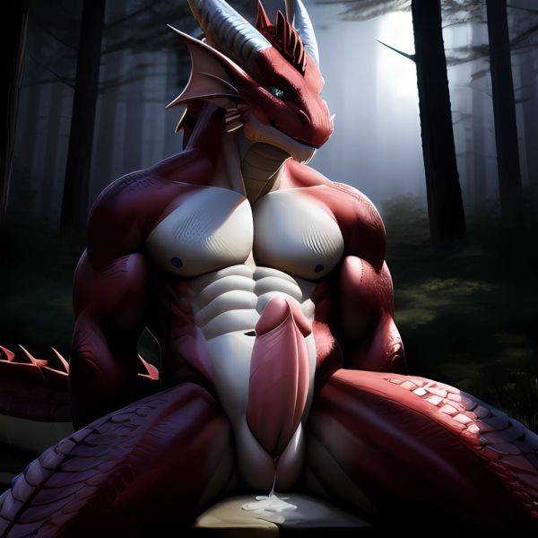 Anthro Dragon Male Solo Abs Cum Dripping Muscular Dragon Penis Genital Slit Furry Sitting Realistic Scales Detailed Scales Textu, 1972811382 - AIHentai - aihentai.co on pornintellect.com