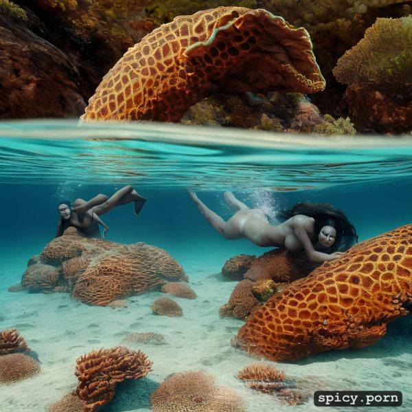 Underwater fantastic sea scenario perfect face, long legs, subsurface diving nigerian woman - spicy.porn - Nigeria on pornintellect.com