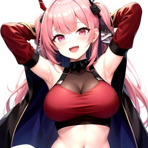 1girl D Absurdres Armpits Arms Behind Head Azur Lane Blush Breasts Bremerton Azur Lane Crop Top Highres Large Breasts Looking, 1555011214 - AIHentai - aihentai.co on pornintellect.com