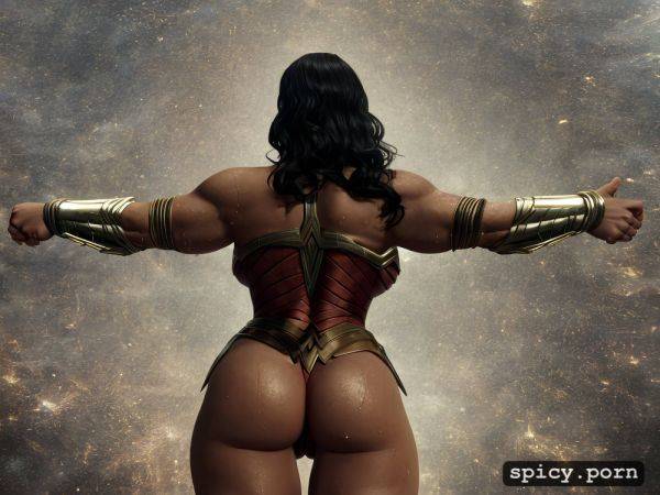 Wonder woman, 8k, view from behind, round ass, realistic skin legs spread - spicy.porn on pornintellect.com