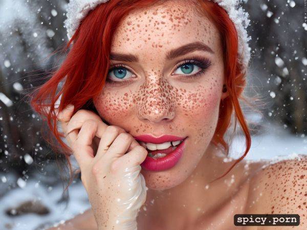 Young face, ultra detailed, blow dick, 4k, realistic photo, snow - spicy.porn on pornintellect.com