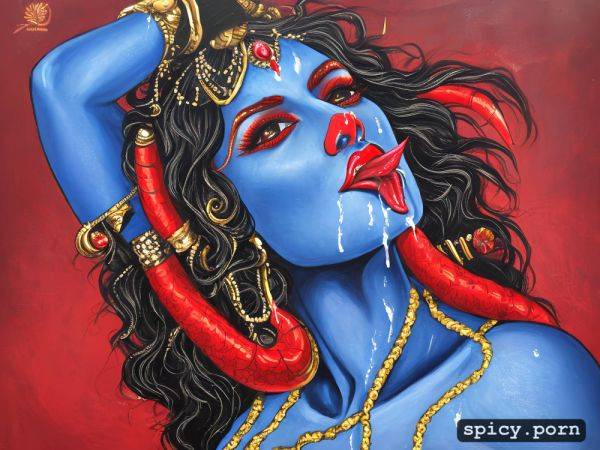 Kali mata, long wavy thick dark hair, hindu godess, face full of cum - spicy.porn on pornintellect.com