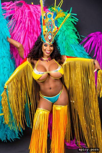 Color portrait, huge natural boobs, 37 yo beautiful performing brazilian carnival dancer - spicy.porn - Brazil on pornintellect.com