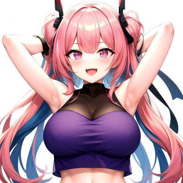 1girl D Absurdres Armpits Arms Behind Head Azur Lane Blush Breasts Bremerton Azur Lane Crop Top Highres Large Breasts Looking, 3801863133 - AIHentai - aihentai.co on pornintellect.com