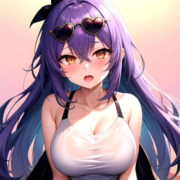 1girl Absurdres Breasts Collarbone Cum Ejaculation Eyewear On Head Hetero Highres Honkai Star Rail Honkai Series Hu Dako Kafka H, 2840421116 - AIHentai - aihentai.co on pornintellect.com