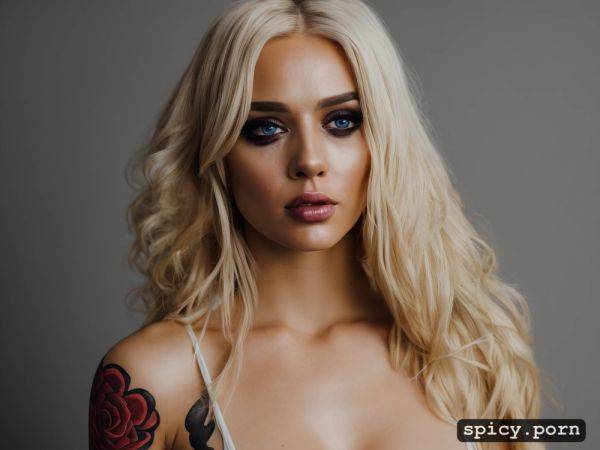 Pretty face, tattoos, latina, medium breasts, fit body, blond hair - spicy.porn on pornintellect.com