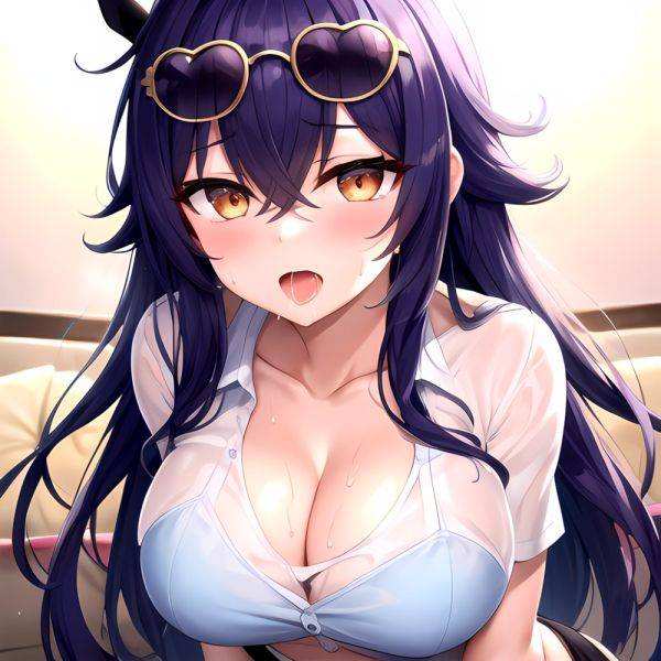 1girl Absurdres Breasts Collarbone Cum Ejaculation Eyewear On Head Hetero Highres Honkai Star Rail Honkai Series Hu Dako Kafka H, 2876895056 - AIHentai - aihentai.co on pornintellect.com