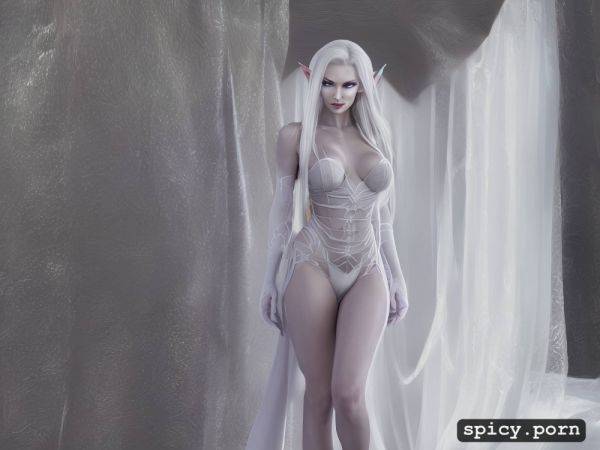 White eyebrows, 23 yo, long straight white hair, perfect slim albino female elf - spicy.porn on pornintellect.com