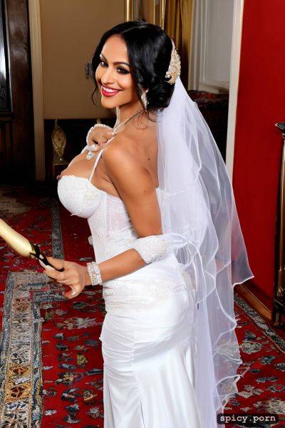 Blushing smiling bride, muslim wedding ceremony, juicy ass, middle eastern palace - spicy.porn on pornintellect.com