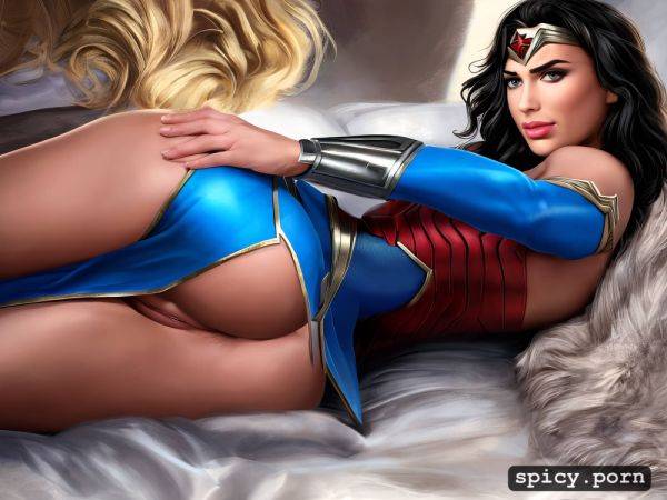 Wonder woman, large pussy lips, shaved pussy, 8k, realistic skin - spicy.porn on pornintellect.com