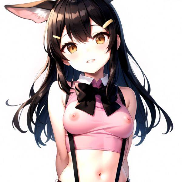 1girl Aardvark Kemono Friends Animal Ears Bare Shoulders Black Bow Black Bowtie Black Hair Bow Bowtie Breasts Brown Eyes Cropped, 3592728180 - AIHentai - aihentai.co on pornintellect.com