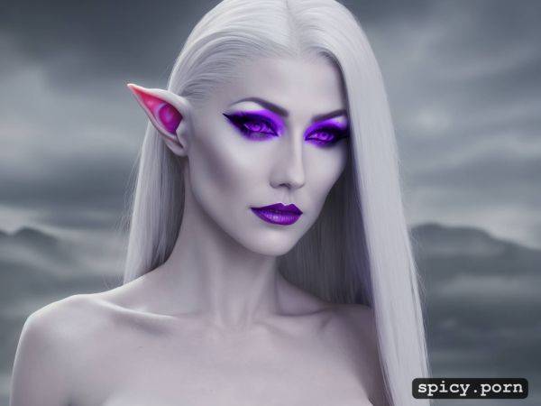 White eyebrows, 23 yo, long straight white hair, perfect slim albino female elf - spicy.porn on pornintellect.com