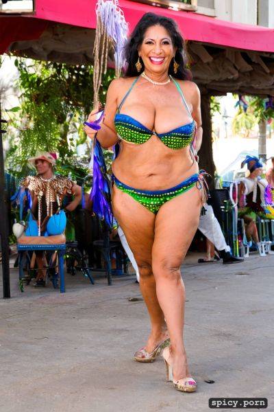 Huge natural boobs, 62 yo beautiful performing mardi gras street dancer - spicy.porn on pornintellect.com