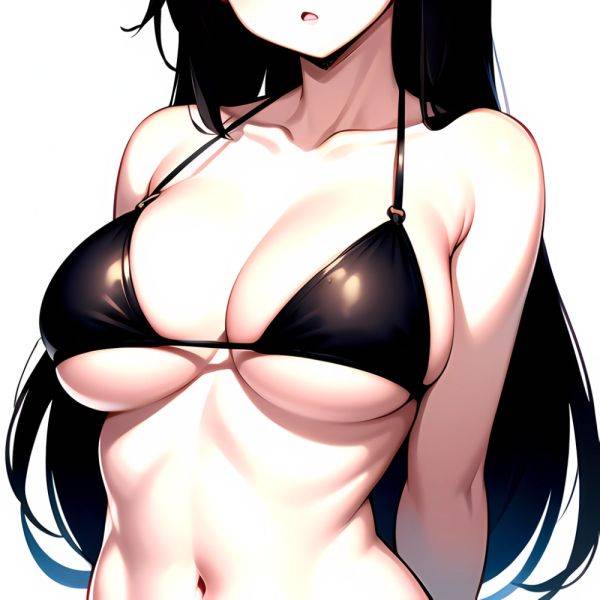 1girl O Absurdres Bikini Black Bikini Black Hair Blue Eyes Breasts Cleavage Collarbone Commentary Request Highres Large Breasts, 1987801562 - AIHentai - aihentai.co on pornintellect.com