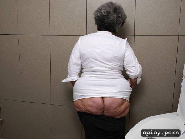 Ashamed face, view from the back, big hips, standing, european lady - spicy.porn on pornintellect.com