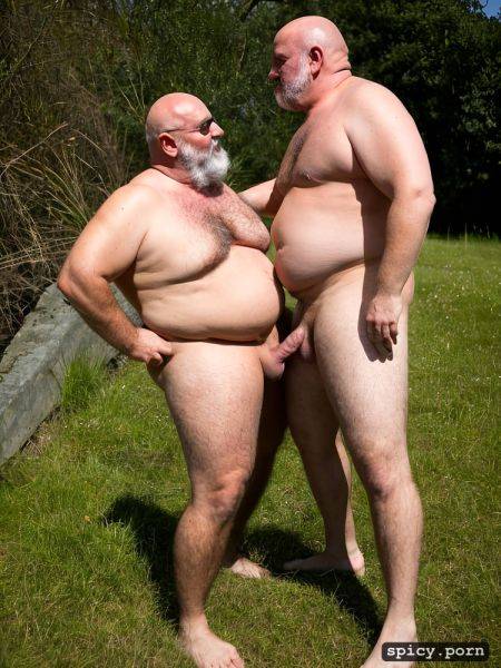 Two fat burly very old big bald handsome grandpas gay naked passionate kiss beard whole figures big balls chubby - spicy.porn on pornintellect.com