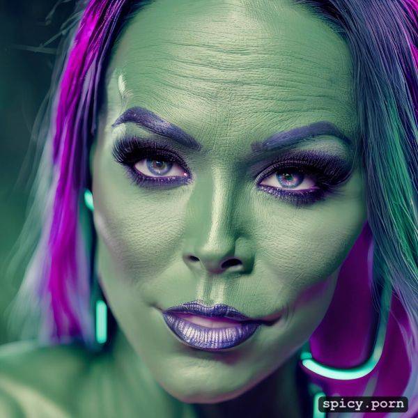 Highly detailed glossy eyes, gamora, three way, cinematic lighting - spicy.porn on pornintellect.com