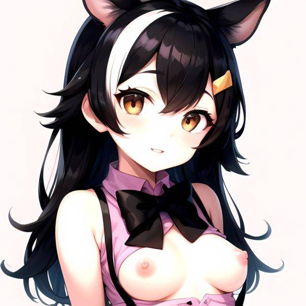 1girl Aardvark Kemono Friends Animal Ears Bare Shoulders Black Bow Black Bowtie Black Hair Bow Bowtie Breasts Brown Eyes Cropped, 3081918855 - AIHentai - aihentai.co on pornintellect.com