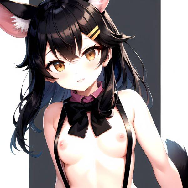 1girl Aardvark Kemono Friends Animal Ears Bare Shoulders Black Bow Black Bowtie Black Hair Bow Bowtie Breasts Brown Eyes Cropped, 3294220785 - AIHentai - aihentai.co on pornintellect.com