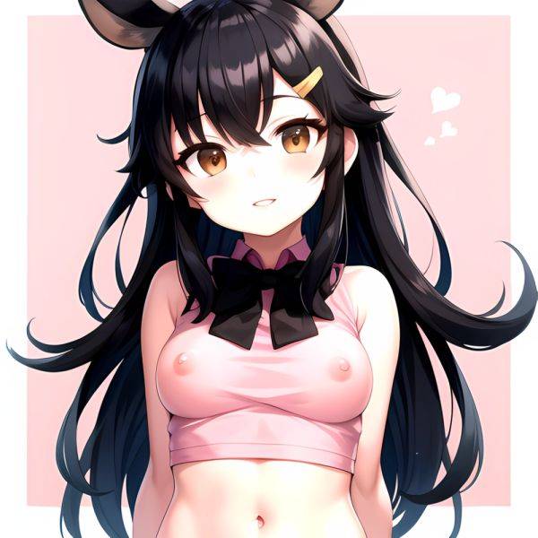 1girl Aardvark Kemono Friends Animal Ears Bare Shoulders Black Bow Black Bowtie Black Hair Bow Bowtie Breasts Brown Eyes Cropped, 4225378623 - AIHentai - aihentai.co on pornintellect.com
