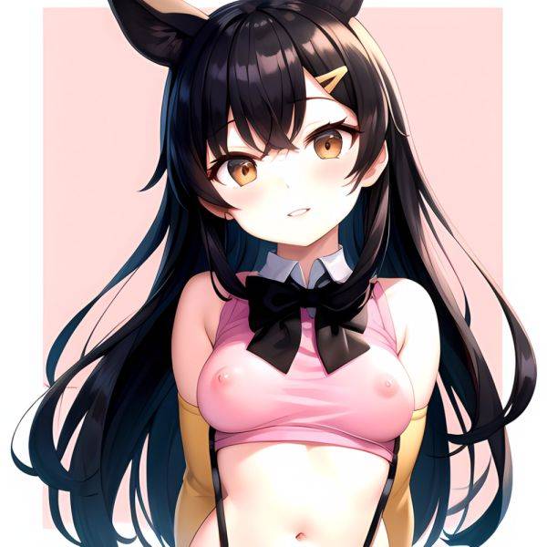1girl Aardvark Kemono Friends Animal Ears Bare Shoulders Black Bow Black Bowtie Black Hair Bow Bowtie Breasts Brown Eyes Cropped, 2585855541 - AIHentai - aihentai.co on pornintellect.com