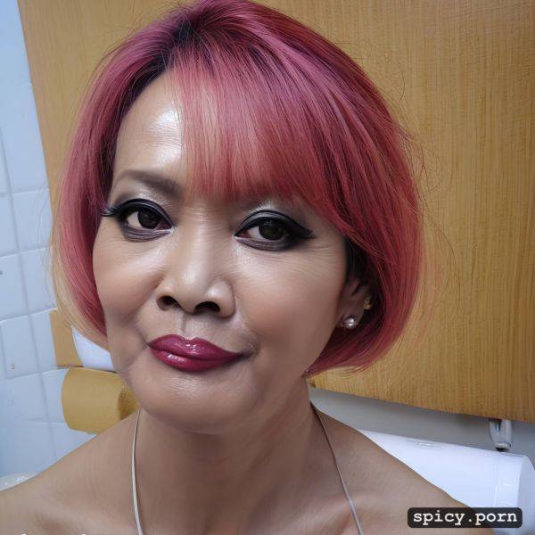 Close up, bobcut hair, pastel colors, toilet, bdsm gears, thai milf - spicy.porn - Thailand on pornintellect.com