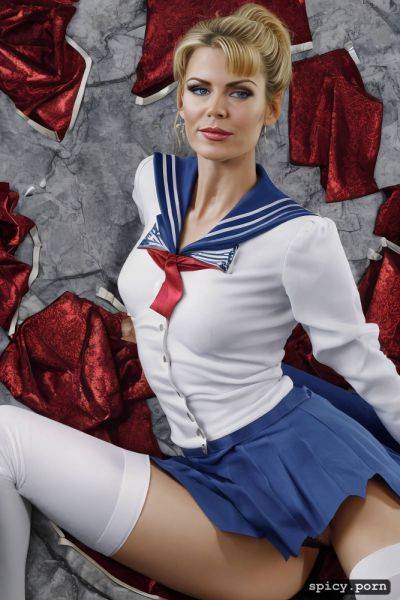 Portrait, sailor school uniform, pink nipples, upskirt, sailormoon - spicy.porn on pornintellect.com