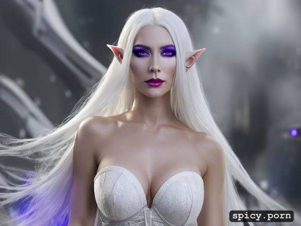 White eyebrows, 23 yo, long straight white hair, perfect slim albino female elf - spicy.porn on pornintellect.com