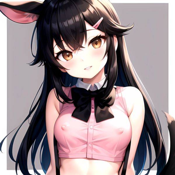 1girl Aardvark Kemono Friends Animal Ears Bare Shoulders Black Bow Black Bowtie Black Hair Bow Bowtie Breasts Brown Eyes Cropped, 854748776 - AIHentai - aihentai.co on pornintellect.com