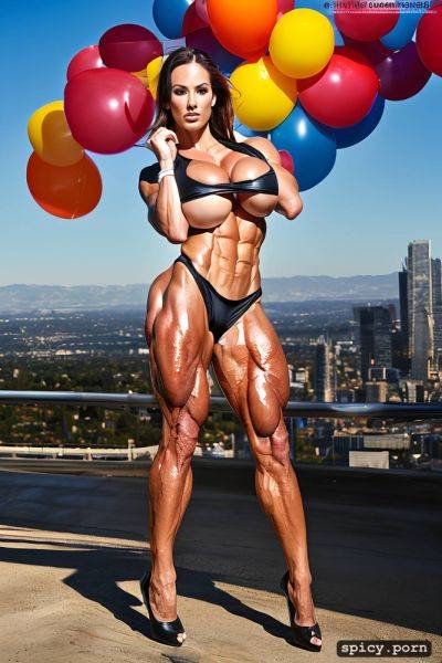 Muscular body, heels, skinny, ballon tits, big calves, fit babe - spicy.porn on pornintellect.com