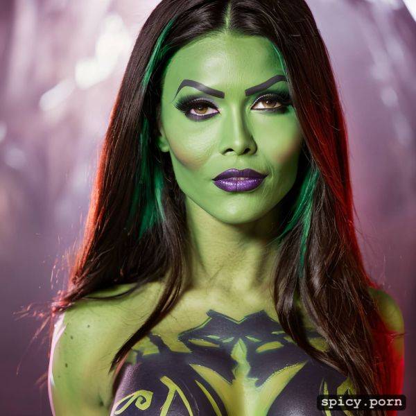 High detailed skin, masterpiece, dramatic, sci fi uniform, gamora - spicy.porn on pornintellect.com